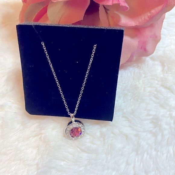 Sterling silver Swarovski Crystal  necklace - Picture 1 of 7